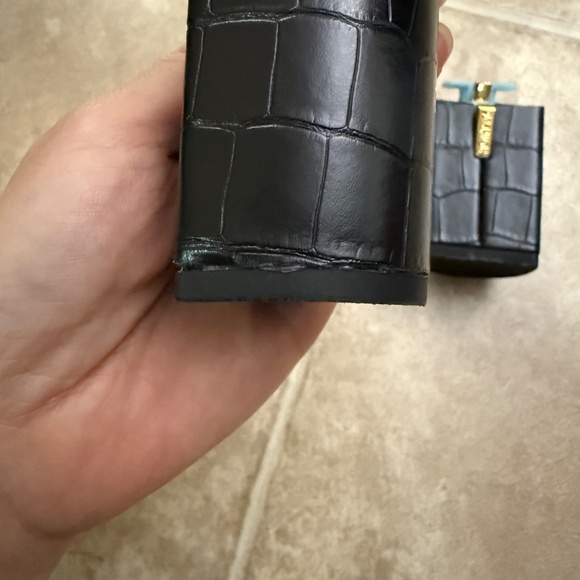 Size 7-8.5 Textured Coal Crocodile 4 inch Blocks Pashion Footwear - Picture 4 of 7